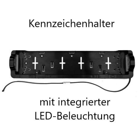 ASPÖCK - LED Kennzeichenhalter mit integrierter LED Beleuchtung 0,8 m