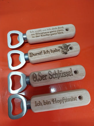 Bieröffner graviert, personalisierbar, Geschenkidee, "Wunschtext" - B&B Shop - 2000 Stockerau