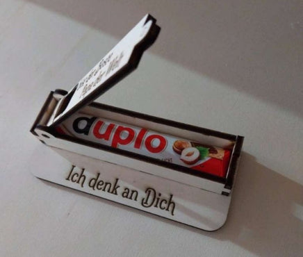 Duplo Schachteln, gelasert und graviert, personalisierbar, Geschenkidee, "Wunschtext" - B&B Shop - 2000 Stockerau